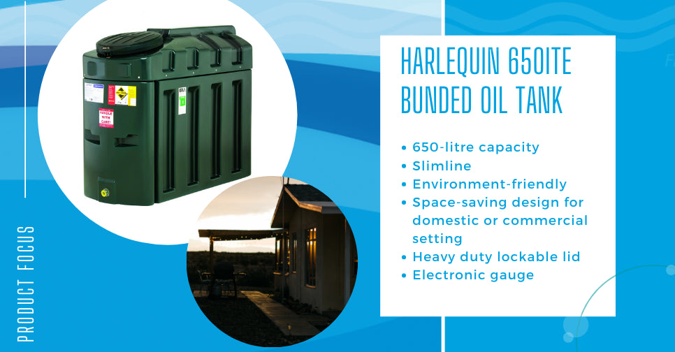 Harlequin 650ITE bunded oil tank